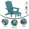 Flash Furniture Blue Adirondack Chairs with Ottoman-Cupholder, 2PK 2-LE-HMP-1044-110-BL-GG - alternate 8